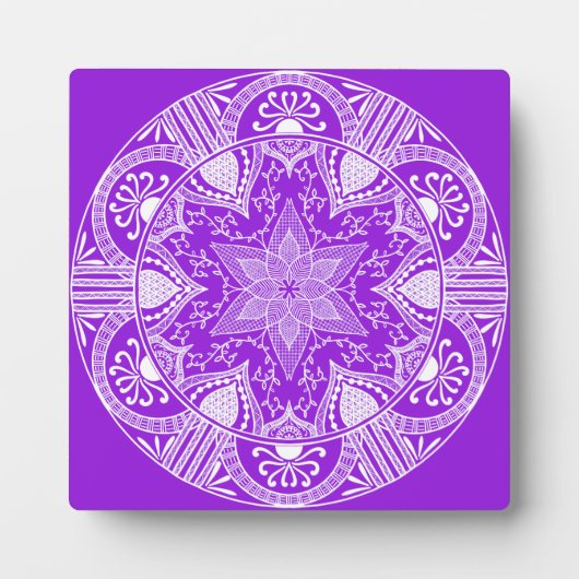 Amethyst Mandala Fotoplaat (Voorkant)