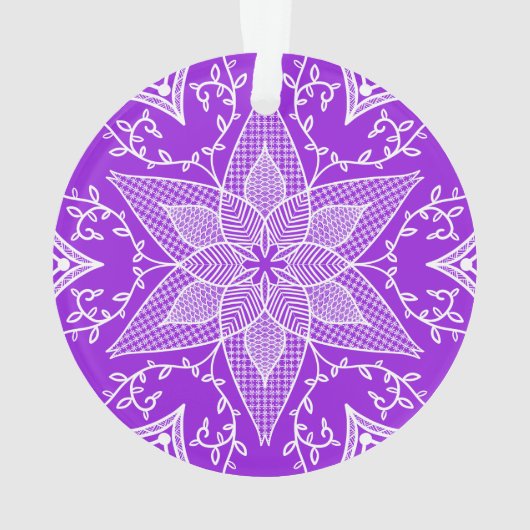 Amethyst Mandala Ornament (achterkant)