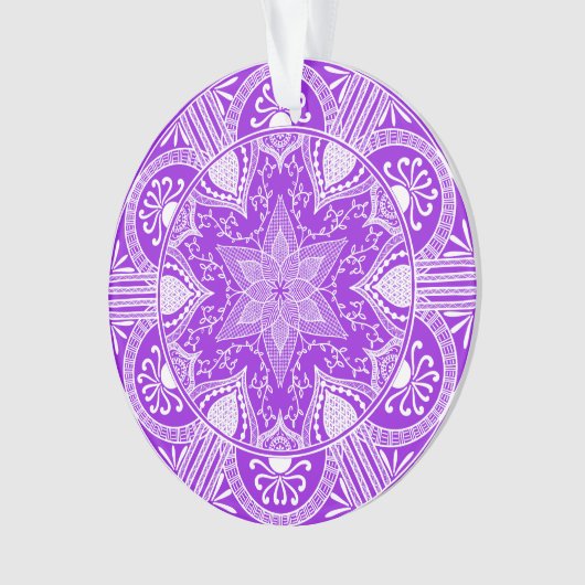 Amethyst Mandala Ornament (voorkant)