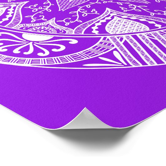 Amethyst Mandala Poster (Hoek)