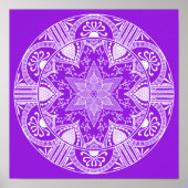 Amethyst Mandala Poster (Voorkant)