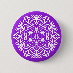 Amethyst Mandala Ronde Button 5,7 Cm