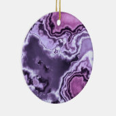 Amethyst Marble 2 Keramisch Ornament (Rechts)