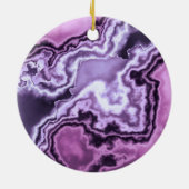 Amethyst Marble 2 Keramisch Ornament (Achterkant)
