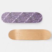 Amethyst met Gold Flecked Pattern Skateboard (Horizontaal)