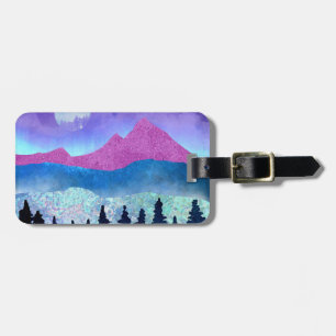 Amethyst Mist Mountains Bagagelabel