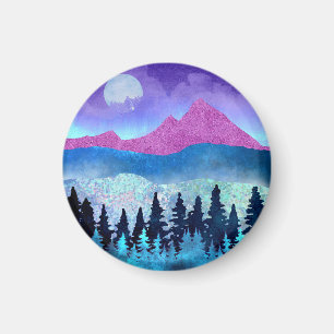 Amethyst Mist Mountains Magneet