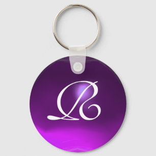 AMETHYST MONOGRAM, paars Sleutelhanger