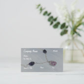 Amethyst-oproepkaart Visitekaartje (Staand voorkant)