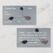 Amethyst-oproepkaart Visitekaartje (Voorkant / Achterkant)