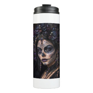 Amethyst Orchide Calavera – Gotische Suiker Schede Thermosbeker