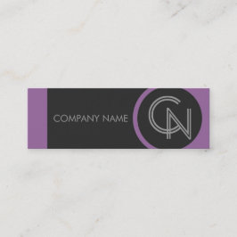 Amethyst Paars Bold Mini Visitekaartje