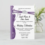 Amethyst Paars en Silver Kaart (Staand voorkant)