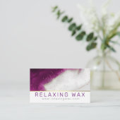 Amethyst Paars gecentreerde kaars- en sojaswaxsmel Visitekaartje (Staand voorkant)