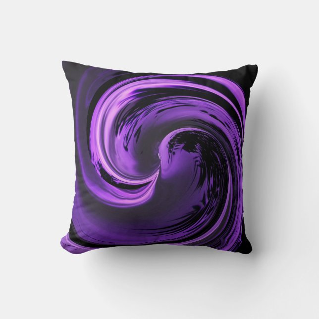 Amethyst Paars Island Wave Sierkussen (Voorkant)