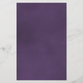 Amethyst Paars Roos Gereserveerde bruiloft (Achterkant)