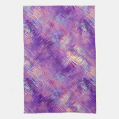Amethyst Paarse Crystal Gel Textuur Theedoek (Verticaal)