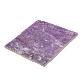 Amethyst - Paarse kristal Tegeltje (Zijkant)