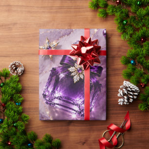 Amethyst Paarse Parfum Juweel Cadeaupapier