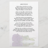 Amethyst Paarse Roos Wedding Program Insert - Half (Voorkant)