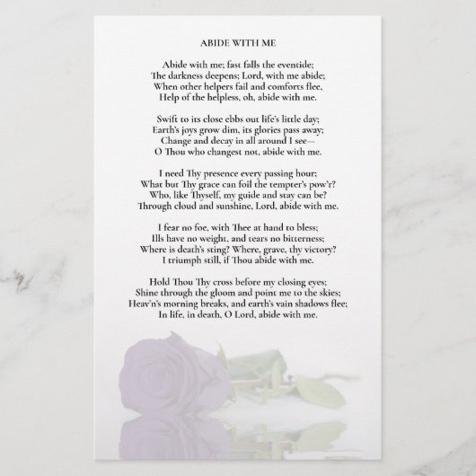 Amethyst Paarse Roos Wedding Program Insert - Half (Voorkant)