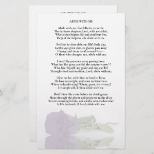 Amethyst Paarse Roos Wedding Program Insert - Half
