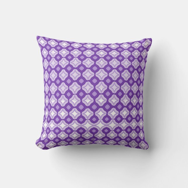 Amethyst Paarse Worp Kussen (Voorkant)