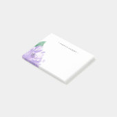 Amethyst Peony | Gepersonaliseerd Post-it® Notes (Schuin)