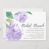 Amethyst Peony | Invitation de Brunch nuptial (Devant)