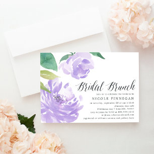 Amethyst Peony   Invitation de Brunch nuptial