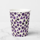 Amethyst Prism Mosaic Papieren Bekers (Links)