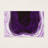 Amethyst Purple Geode Website RSVP Insérer des car (Dos)