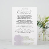 Amethyst Purple Rose Programme de mariage Insertio (Debout devant)