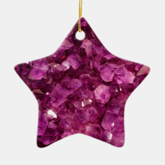 Amethyst Quartz Crystal Paarse edelstenen Keramisch Ornament