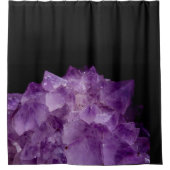 Amethyst Raw Stones Douchegordijn (Voorkant)