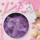 Amethyst Raw Stones Papieren Bordje (Feest)