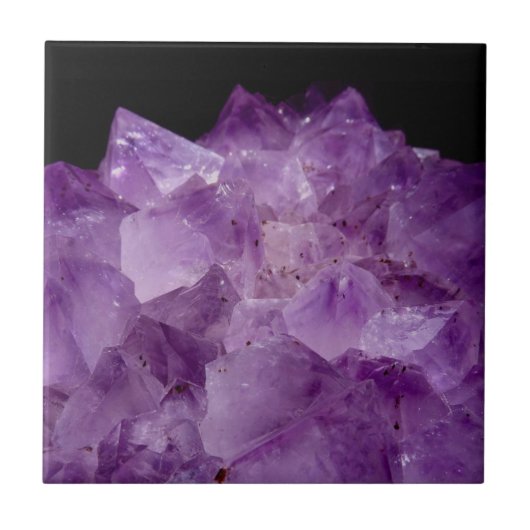 Amethyst Raw Stones Tegeltje (Voorkant)