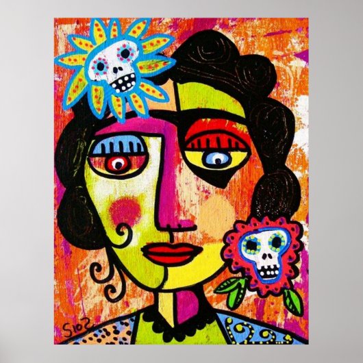 Amethyst Sugar Sull Frida door SilberZweigArts Poster (Voorkant)