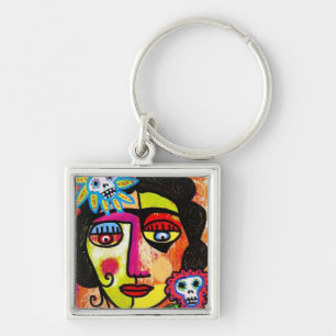 Amethyst Sugar Sull Frida door SilberZweigArts Sleutelhanger