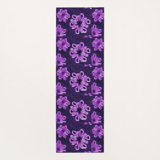 Amethyst tegen middernacht yogamat (Achterkant)