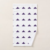 Amethyst Triangle, februari Birthstone, Paars Bad Handdoek (Handdoek)