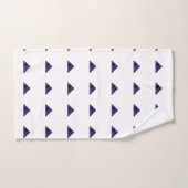 Amethyst Triangle, februari Birthstone, Paars Bad Handdoek (Handdoek)