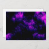 Amethyst-uitnodiging Kaart (Voorkant / Achterkant)