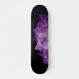 Amethyst Uncut Stones Skateboard