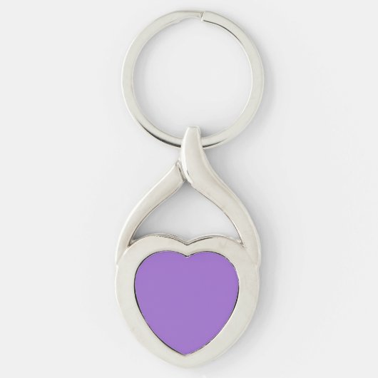 Amethyst (vaste kleur) sleutelhanger (Voorkant)