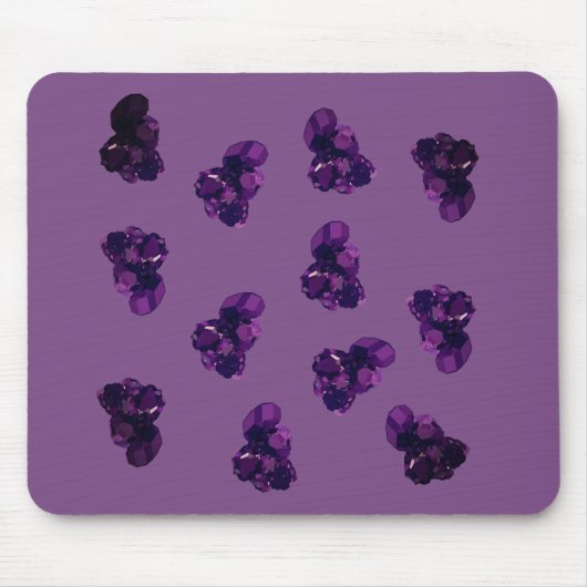 Amethyst Vector Kunstpatroon Muismat (Voorkant)