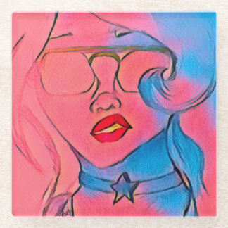 Amethyst Vibes Glass Onderzetter