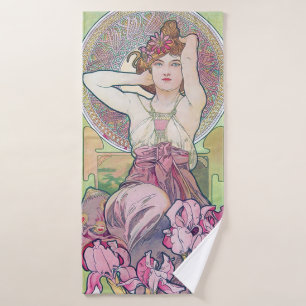 Amethyst (vier juwelen), Alphonse Mucha Badhanddoek