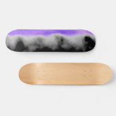Amethyst White Grey Black Geode Druzy Crystal Skateboard (Horizontaal)