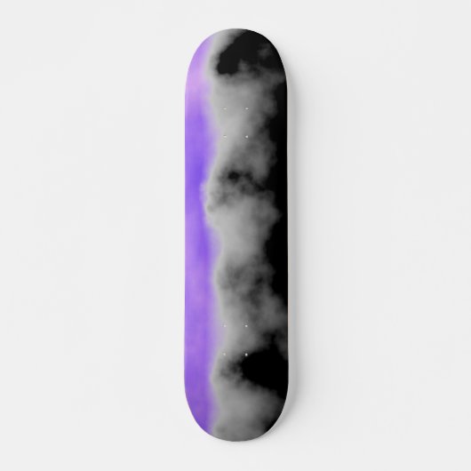 Amethyst White Grey Black Geode Druzy Crystal Skateboard (Voorkant)
